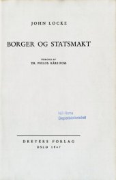 book Borger og statsmakt