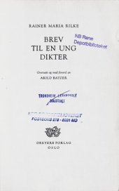 book Brev til en ung dikter