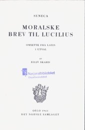 book Moralske brev til Lucilius