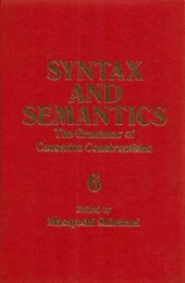 book Grammar of Causative Constructions, vol. 6: Syntax and Semantics