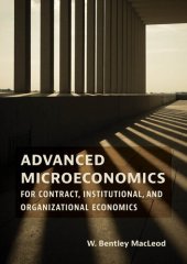 book Advanced microeconomics for contract, institutional, and organizational economics /