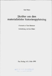 book Skrifter om den materialistiske historieoppfatning