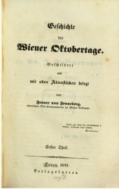 book Geschichte der Wiener Oktobertage