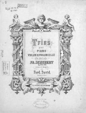 book Trios pour piano, violon et violoncelle par Fr. Schubert