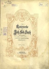 book Klavierwerke v. J. S. Bach