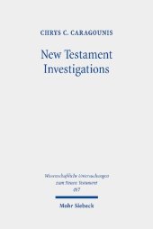 book New Testament Investigations: A Diachronic Perspective