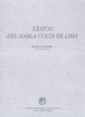 book Léxico del habla culta de Lima