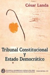 book Tribunal constitucional y estado democrt̀ico