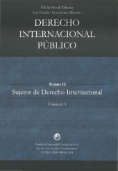 book Derecho Internacional público. Tomo II. (2 Vols.) Sujetos de Derecho Internacional.