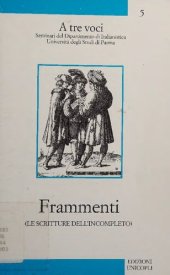 book Frammenti. Le scritture dell'incompleto