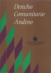 book Derecho comunitario andino