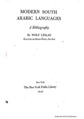 book Modern South Arabic languages, a bibliography