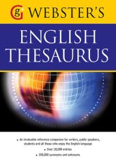 book Webster's American English Thesaurus: With Over 10,000 Entries, And 350,000 Synonyms And Antonyms (Us English)