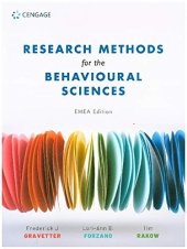 book Research Methods For The Behavioural Sciences