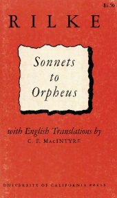 book Sonnets to Orpheus [English, German]