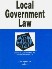 book Local Government Law in a Nutshell