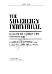 book 主权个人：掌握信息时代的变革 The Sovereign Individual: Mastering the transition to the Information Age