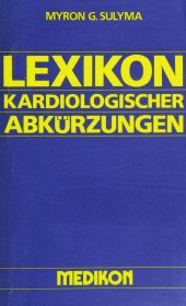 book Lexikon kardiologischer Abkürzungen