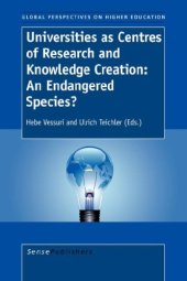 book Universities as Centres of Research and Knowledge Creation