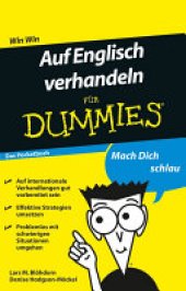 book Auf Englisch verhandeln fur Dummies Das Pocketbuch