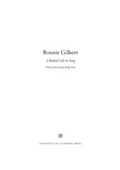 book Ronnie Gilbert: A Radical Life in Song