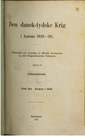 book Den dansk-tydske Krig i Aarene 1848-1850