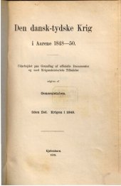 book Den dansk-tydske Krig i Aarene 1848-1850