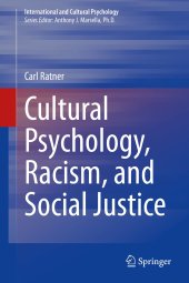 book Cultural Psychology, Racism, and Social Justice