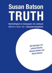 book TRUTH: Wahrhaftigkeit im Schauspiel. Ein Lehrbuch