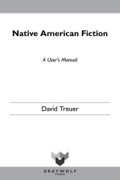 book Native American Fiction: A User's Manual