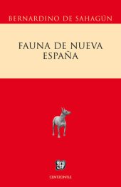 book Fauna de la Nueva España