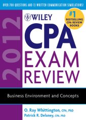 book Wiley CPA Exam Review 2012, Business Environment and Concepts