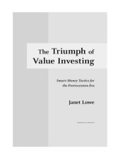 book The Triumph of Value Investing: Smart Money Tactics for the Postrecession Era