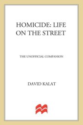 book Homicide: Life on the Streets: The Unofficial Companion