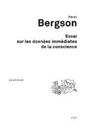 book Essai sur les Donées Immédiates de la Conscience Édition Critique