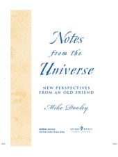 book Notes from the Universe: New Perspectives from an Old Friend