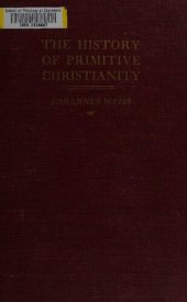 book The history of primitive Christianity