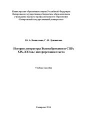 book История литературы Великобритании и США XIX–XXI вв.: интерпретация текста