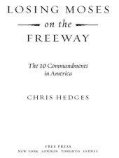 book Losing Moses on the Freeway: The 10 Commandments in America