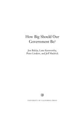 book How Big Should Our Government Be?