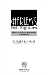 book Harlem's Hell Fighters: The African-American 369th Infantry in World War I