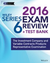 book Wiley Series 6 Exam Review 2016 + Test Bank: The Investment Company Products/Variable Contracts Limited Representative Examination