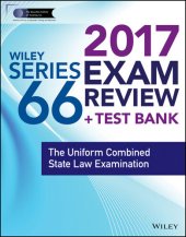 book Wiley FINRA Series 66 Exam Review 2017: The Uniform Combined State Law Examination