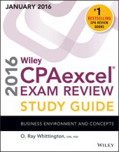 book Wiley CPAexcel Exam Review 2016 Study Guide January: Business Environment and Concepts