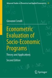 book Econometric Evaluation of Socio-Economic Programs: Theory and Applications