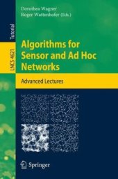 book Algorithms for Sensor and Ad Hoc Networks: Advanced Lectures