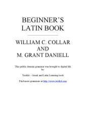 book Beginner's Latin book