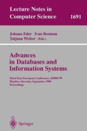 book Advances in Databases and Information Systems: Third East European Conference, ADBIS’99 Maribor, Slovenia, September 13–16, 1999 Proceedings