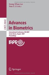 book Advances in Biometrics: International Conference, ICB 2007, Seoul, Korea, August 27-29, 2007. Proceedings