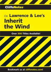 book CliffsNotes on Lawrence & Lee's Inherit the Wind